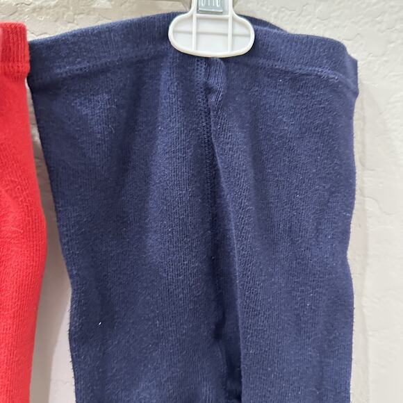 Primary Navy Blue & Red Footed Tights Bundle - Picture 3 of 7